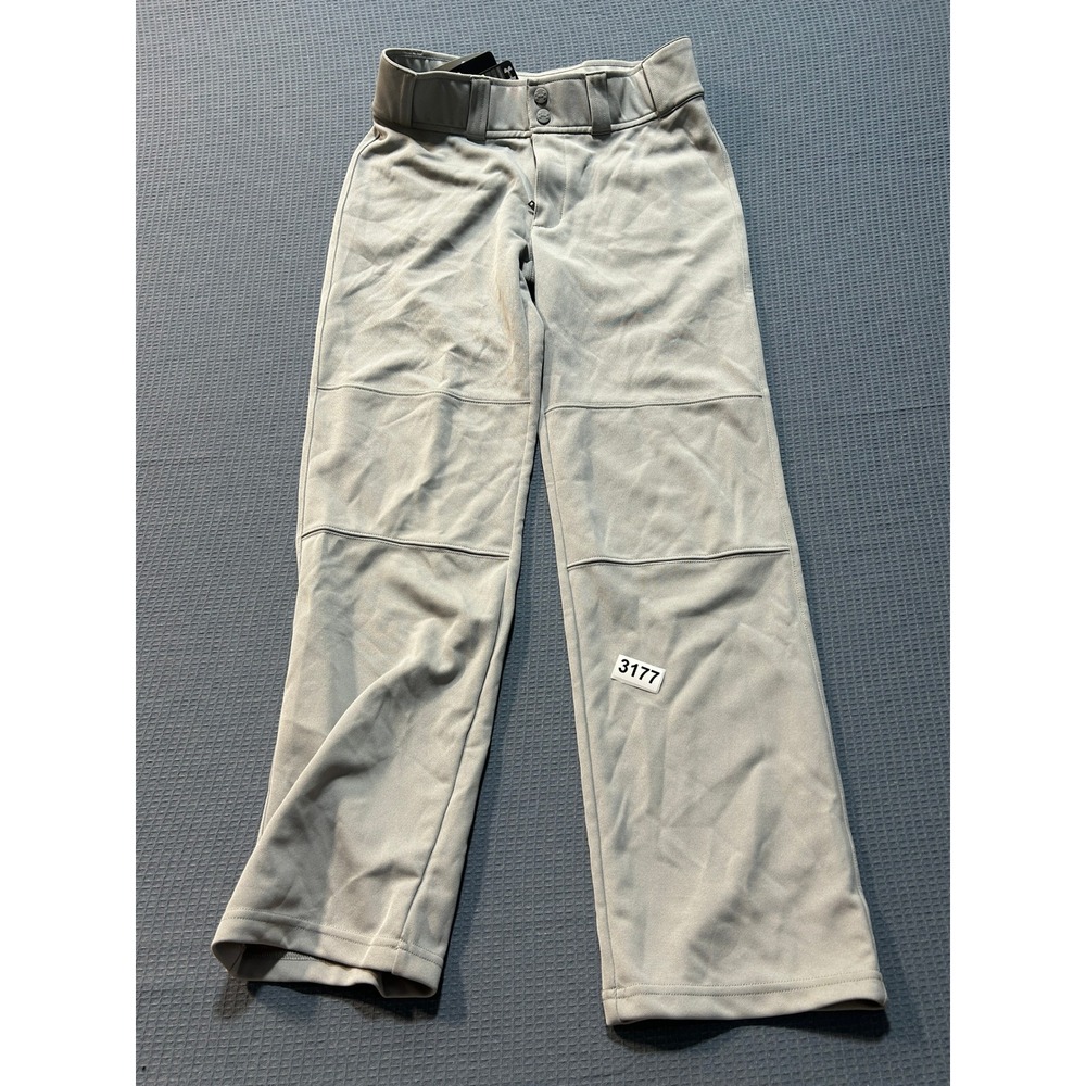 Under Armour Baseball Pants Boys Sz L Grey